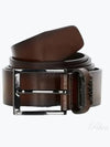 Cole Ant Logo Leather Belt Brown - HUGO BOSS - BALAAN 2