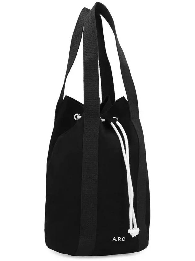 Angelo Embroidered Logo Canvas Tote Bag Black - A.P.C. - BALAAN 5