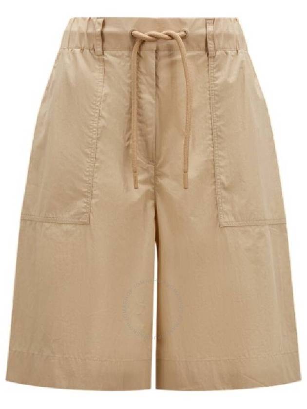 Highwaist Drawstring Shorts Beige - MONCLER - BALAAN 2