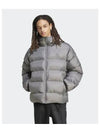 adidas tonal hooded puffer jacket gray IY3398 - ADIDAS - BALAAN 1