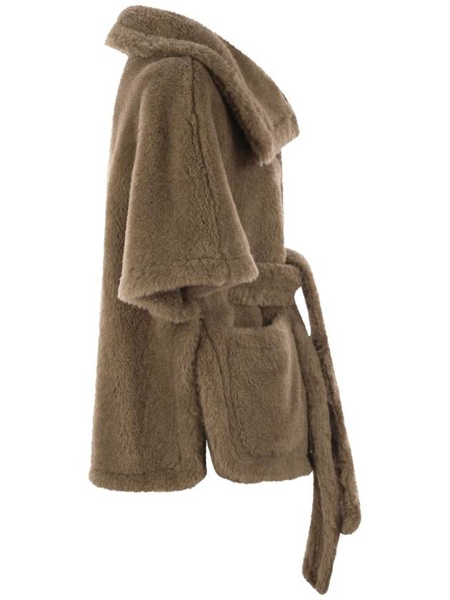 AMATO - Teddy fabric hood with belt - MAX MARA - BALAAN 3