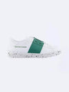 Open For A Change Low-Top Sneakers White Green - VALENTINO - BALAAN 2