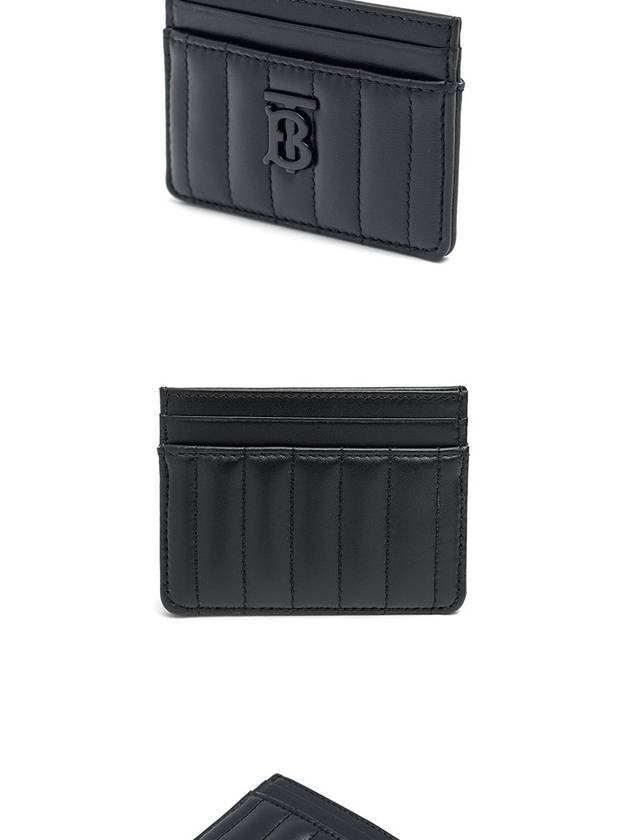 Quilted Leather Lola Card Wallet Black - BURBERRY - BALAAN 4