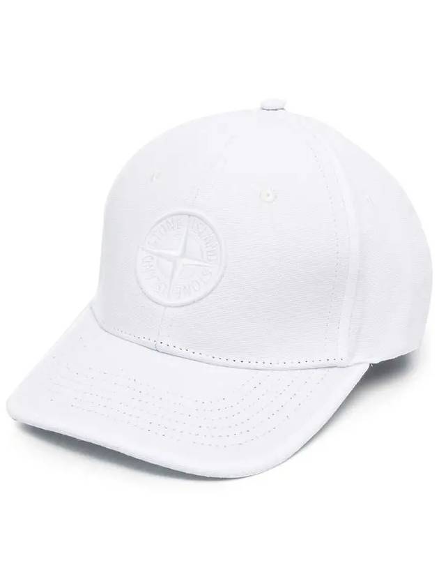 12th Anniversary Kids Logo Embroidered Ball Cap White 741690265 V0001 - STONE ISLAND - BALAAN 2