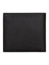 Celine Logo Leather Half Wallet Black - CELINE - BALAAN 4