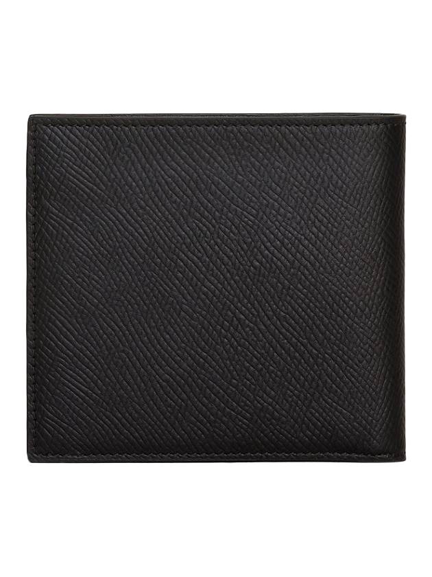 Celine Logo Leather Half Wallet Black - CELINE - BALAAN 4