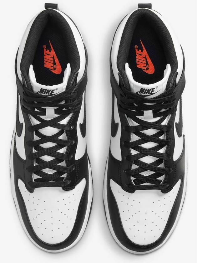 Dunk Retro High Top Sneakers Black White - NIKE - BALAAN 5