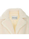 Women's Maria Teddy Long Fur Coat White - STAND STUDIO - BALAAN 5