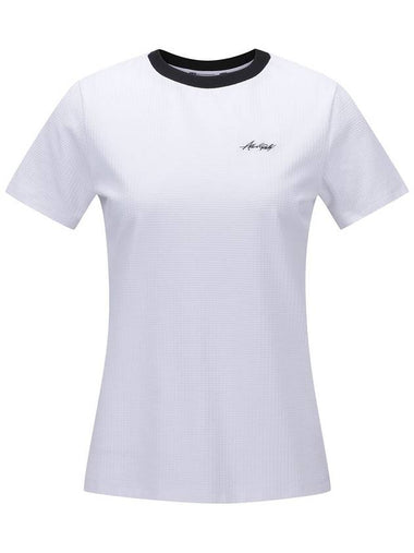 WOMEN SUQARE LIP CREW NECK SHORT T SHIRTWH - ANEWGOLF - BALAAN 1