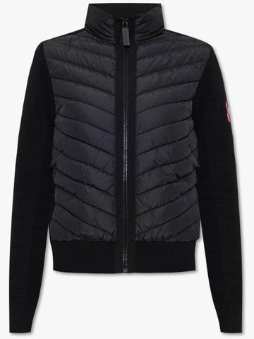 Canada Goose Cardigan With Quilted Frontal, Women's, Black - CANADA GOOSE - BALAAN 1