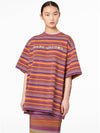 Big T-Shirt Color Stripes_Purple Multi (C602P06PF22-501) - MARC JACOBS - BALAAN 5