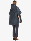 Treman Hooded Water Repellant Canvas Cape Night Blue - MAX MARA - BALAAN 4