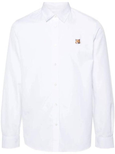 Fox Head Long Sleeve Shirt White - MAISON KITSUNE - BALAAN 2