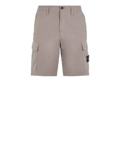 Light Stretch Cotton Bermuda Shorts Dove Grey - STONE ISLAND - BALAAN 2