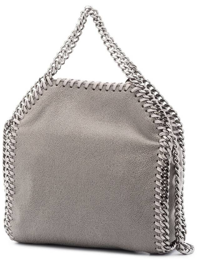 silver Falabella tiny tote bag light gray - STELLA MCCARTNEY - BALAAN 6