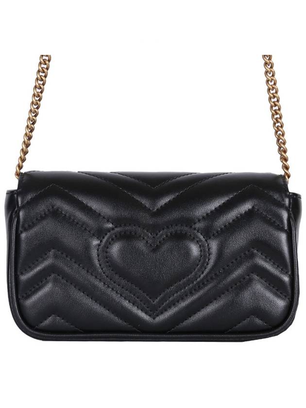 GG Marmont Matelasse Leather Super Mini Bag Black - GUCCI - BALAAN 5