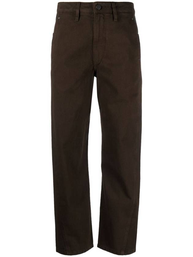 High Waist Straight Pants Brown - LEMAIRE - BALAAN 2