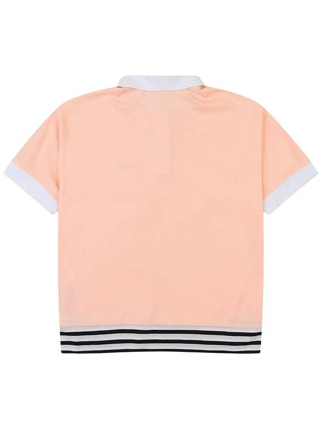 Loose fit poly golf t-shirt CORAL - WHITEBALL - BALAAN 8