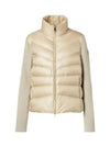 Women's Padded Wool Cardigan Beige - MONCLER - BALAAN 2