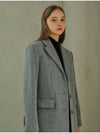 Women's Wool Single Coat Gray - AME - BALAAN 3