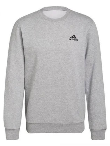 Essentials Fleece Feel Cozy Sweatshirt Medium Grey - ADIDAS - BALAAN 1