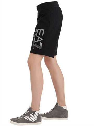 EA7 LOGO COTTON SHORTS - EMPORIO ARMANI - BALAAN 1