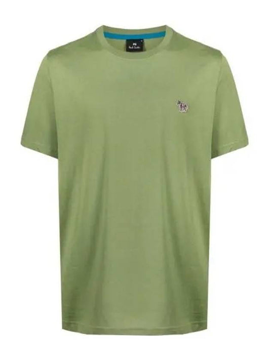 Zebra Logo Cotton Short Sleeve T-shirt Green - PAUL SMITH - BALAAN 2