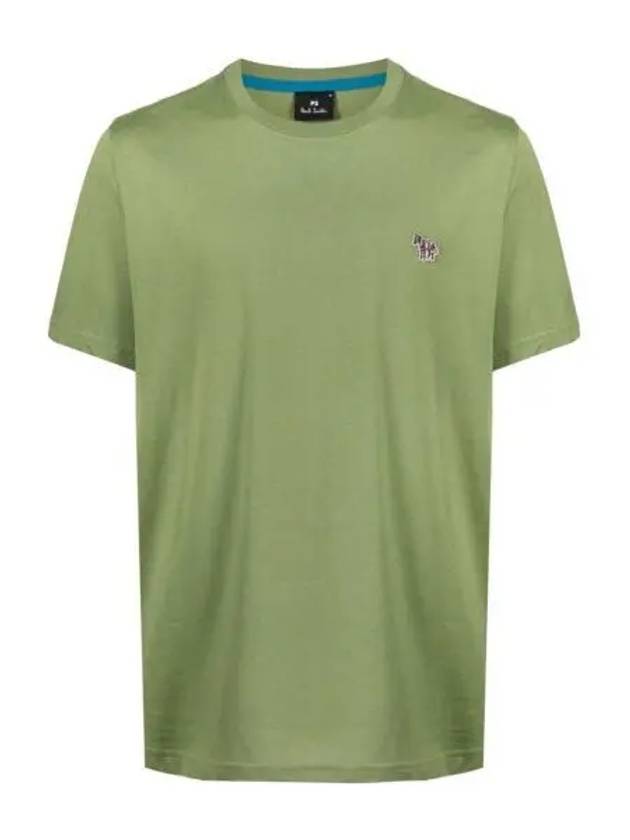 Zebra Logo Cotton Short Sleeve T-shirt Green - PAUL SMITH - BALAAN 2