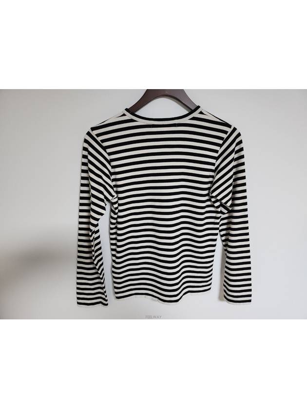 M Black Red Stripe Women s Long Sleeve T Shirt AZ T163 - COMME DES GARCONS - BALAAN 3