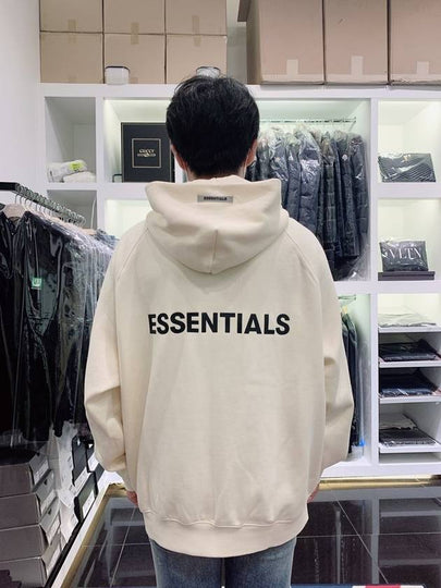 Logo hooded zipup cream - FEAR OF GOD ESSENTIALS - BALAAN 2