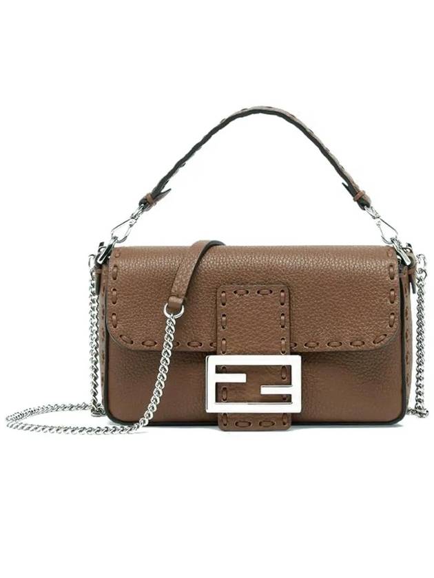 Baguette Selleria Small Shoulder Bag Brown - FENDI - BALAAN 2