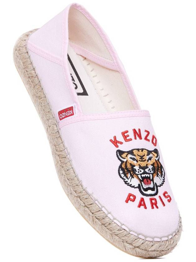 Tiger Canvas Espadrilles Pink - KENZO - BALAAN 4