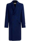 3-Button Single Boxy Jacket Blue Black - MARNI - BALAAN 2