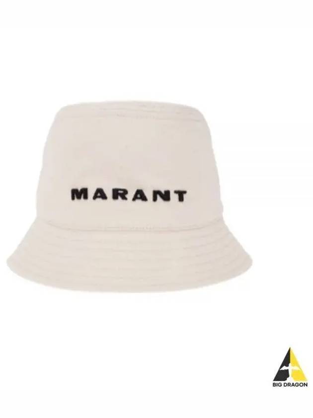 Embroidered Logo Bucket Hat Ecru Black - ISABEL MARANT - BALAAN 2