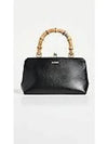 Goji Bamboo Top Handle Calf Leather Tote Bag Black - JIL SANDER - BALAAN 2