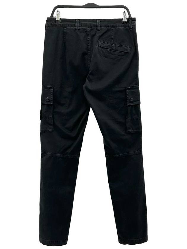 Wappen Patch Slim Fit Straight Pants Black - STONE ISLAND - BALAAN 3