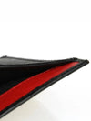 Vitello Gold Logo Tri-Fold Half Wallet Red Black - PRADA - BALAAN 11