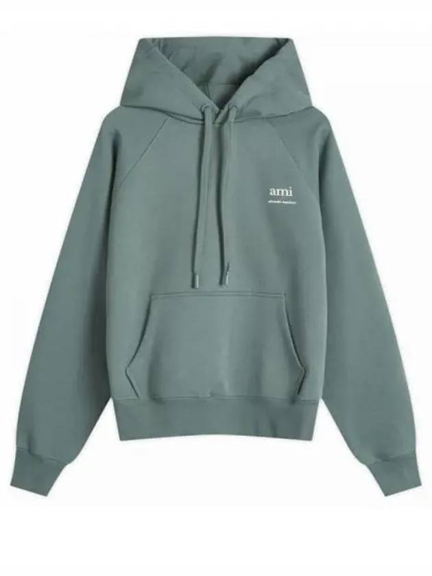 Logo Print Hoodie Green - AMI - BALAAN 2