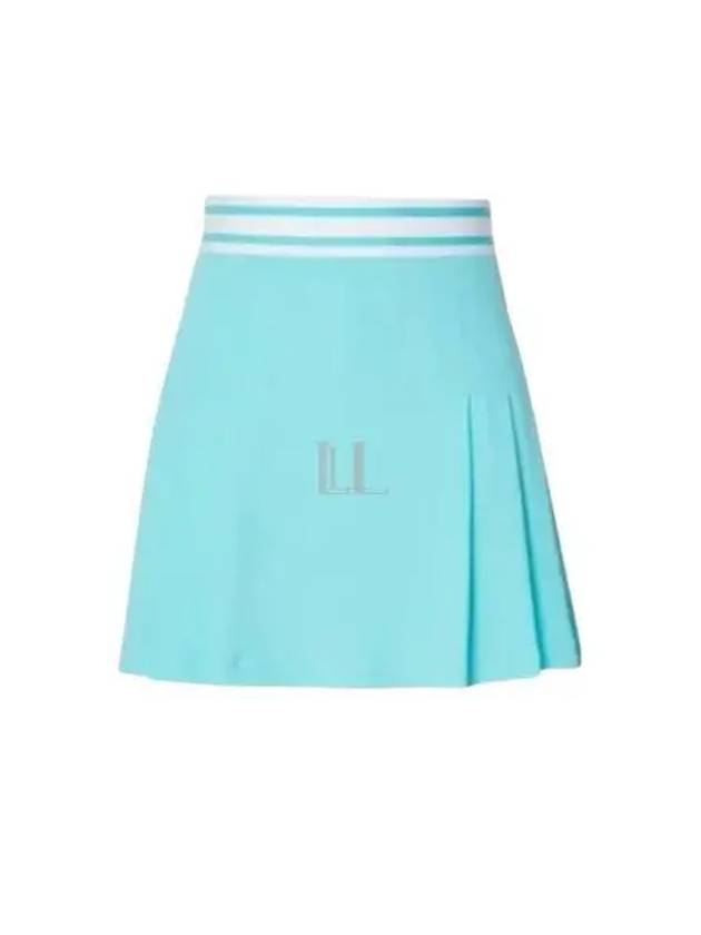 Isabel Pleated Skirt Blue Curacao - J.LINDEBERG - BALAAN 2