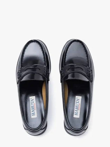 Women s PU wide penny loafers HS 4505 BLACK - HARUTA - BALAAN 1