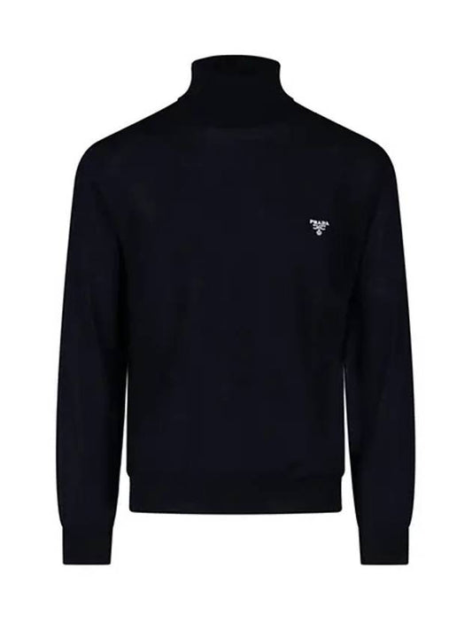 Superfine Turtleneck Navy - PRADA - BALAAN 2