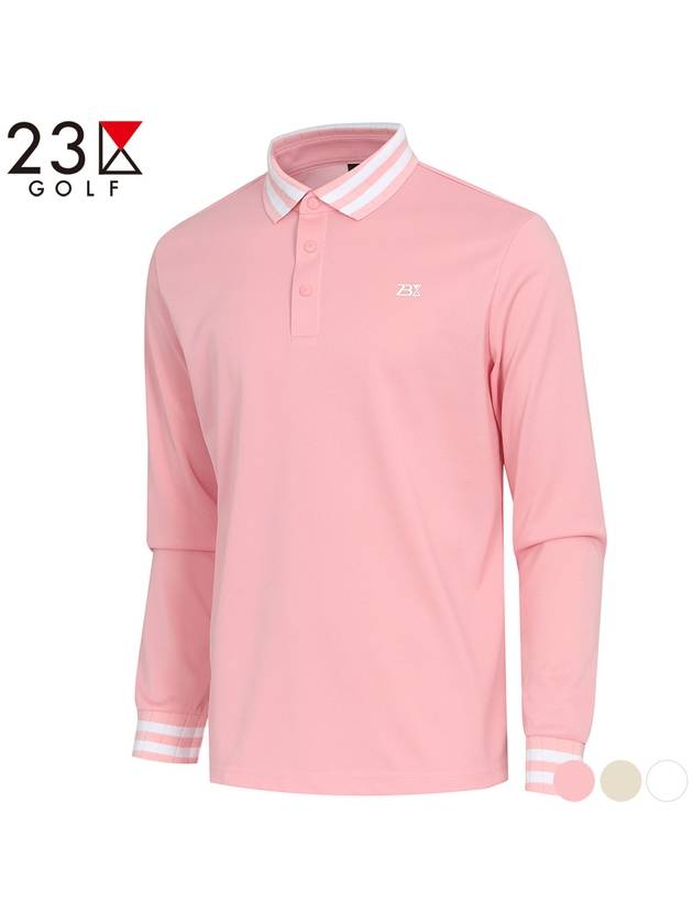 Golf color combination collar t-shirt EN1MTS004 - 23KU - BALAAN 3