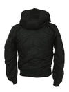 3062 1000 Men's ALPHA Black Aviation Jumper Bomber Jacket - MARCELO BURLON - BALAAN 3