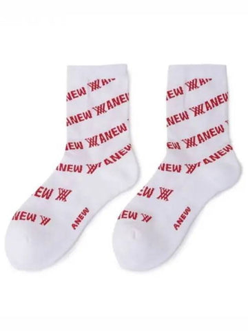 Anew Women s Diagonal Logo Refit Jangmok Socks RE Domestic Product GQCY23071275554 - ANEWGOLF - BALAAN 1