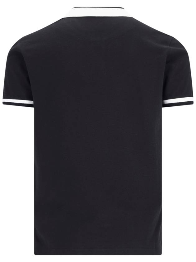 Classic ORB Logo Polo Shirt Black - VIVIENNE WESTWOOD - BALAAN 3