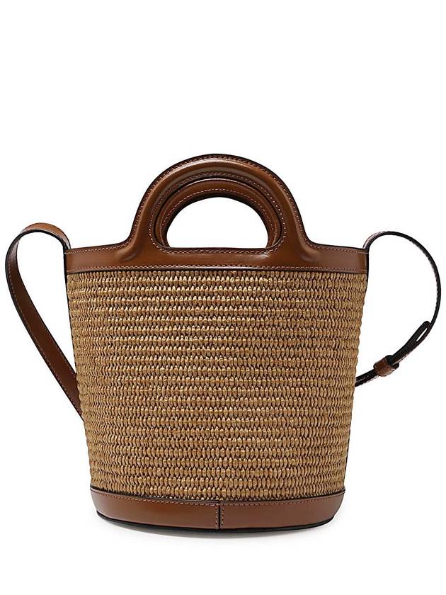 Tropicalia Small Bucket Bag Brown - MARNI - BALAAN 3