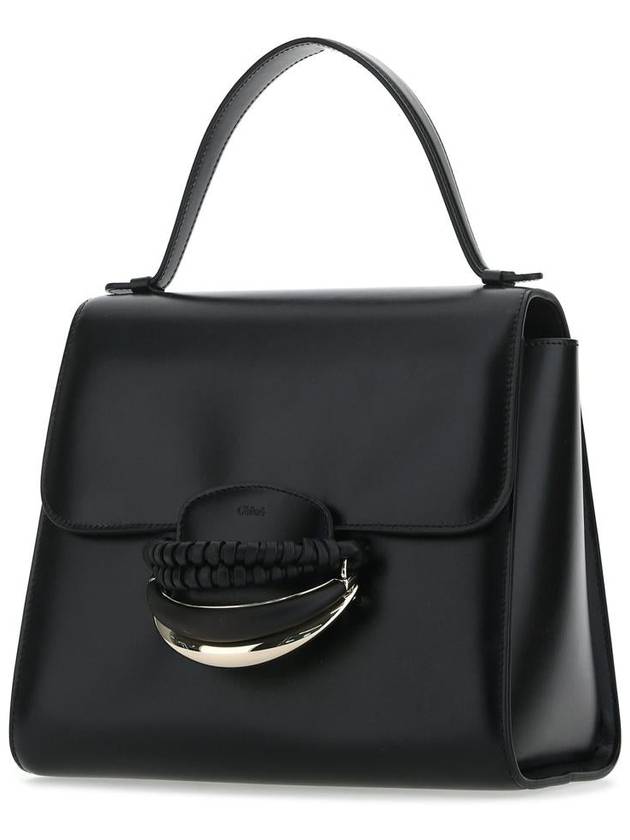 Kattie Leather Shoulder Bag Black - CHLOE - BALAAN 3