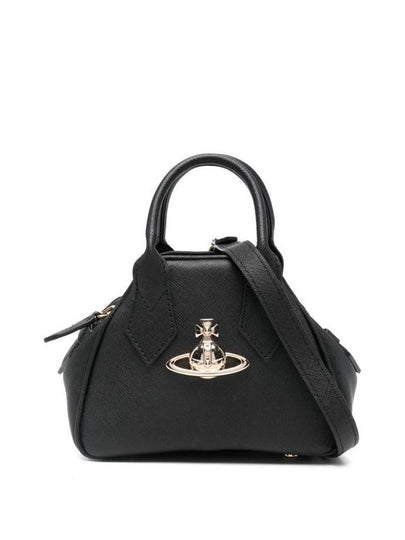 ORB Plaque Small Tote Bag Black - VIVIENNE WESTWOOD - BALAAN 2