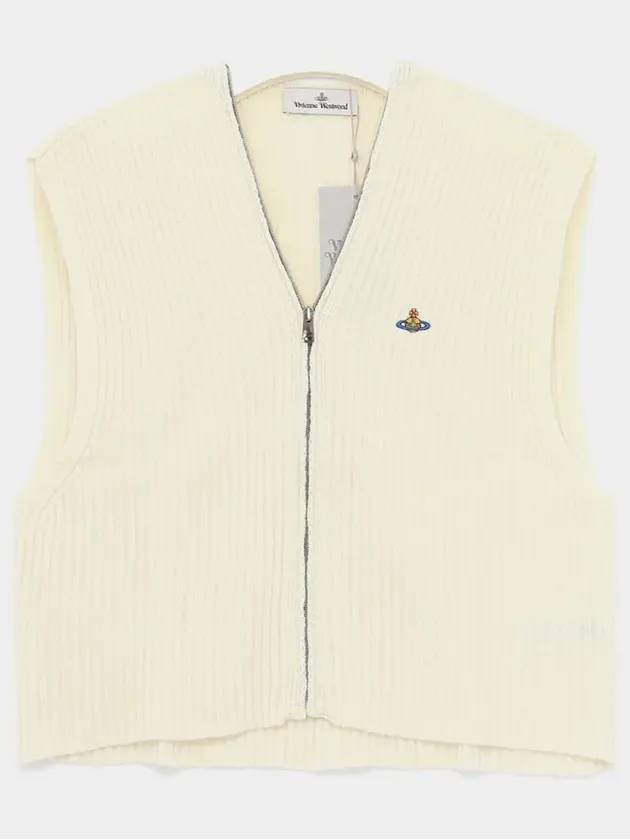 Jess Zipper Vest White - VIVIENNE WESTWOOD - BALAAN 3