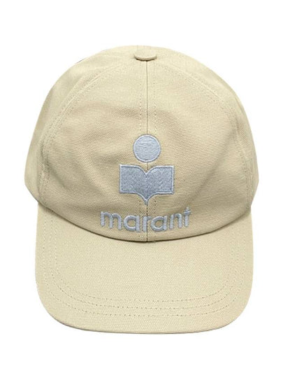 Tyron Logo Cotton Ball Cap Ecru Blue - ISABEL MARANT - BALAAN 2